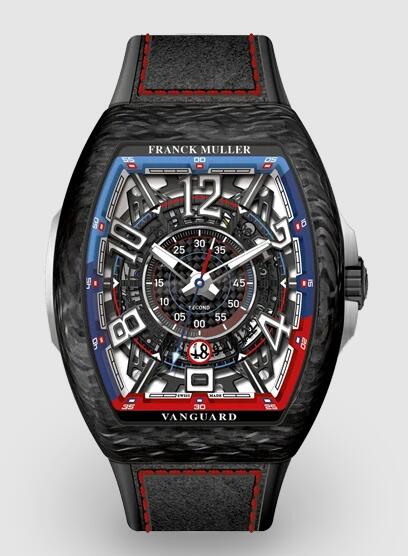 Buy Franck Muller Vanguard Bill Auberlen Carbon Replica Watch for sale Cheap Price V 45 SCDT SQT RCG BA CARBON